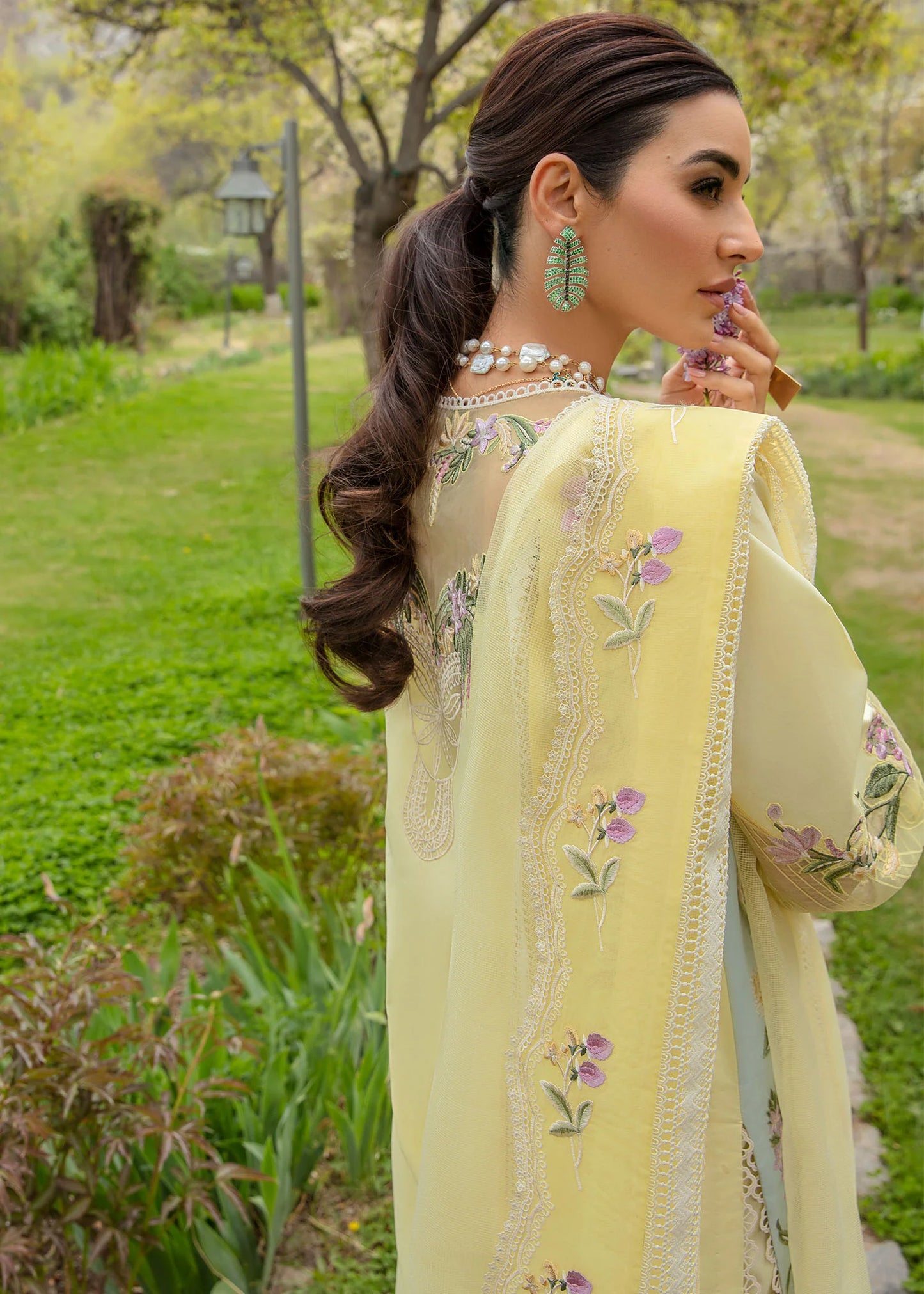 Crimson Luxury Lawn Sun Kissed - Lemon