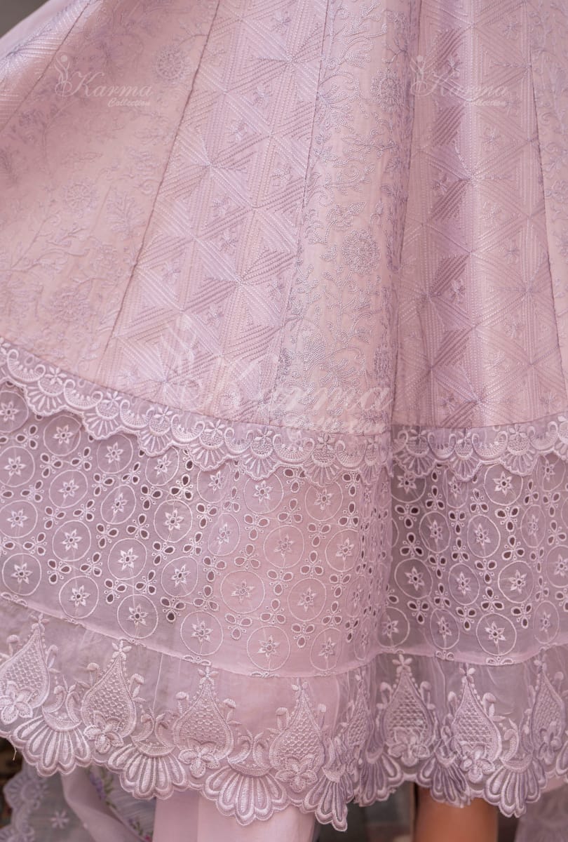Karma 2024 Collection | 3 PC Stitched Suit | Purple