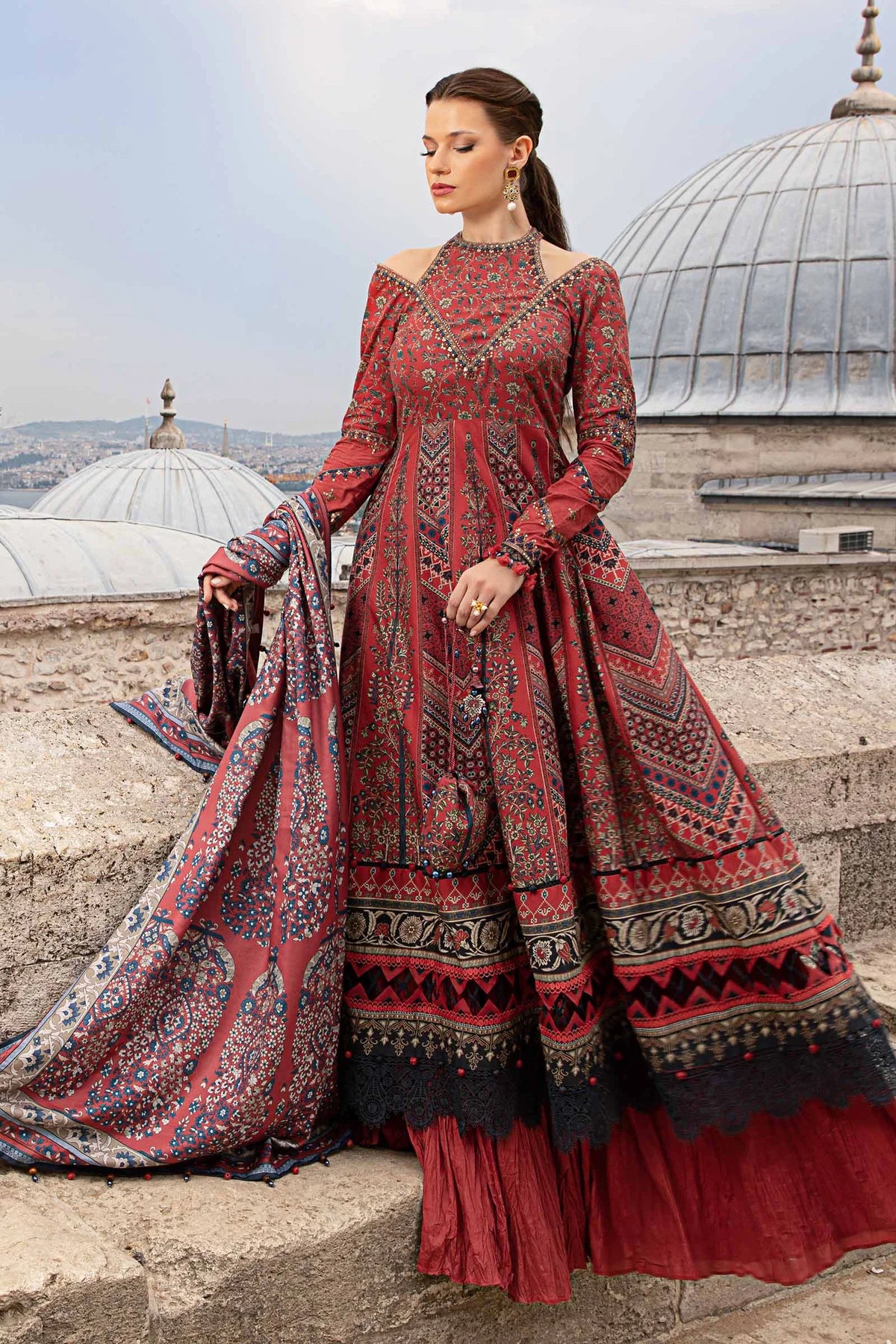 Maria B Winter Edition Unstitched Cambric Suit 2B