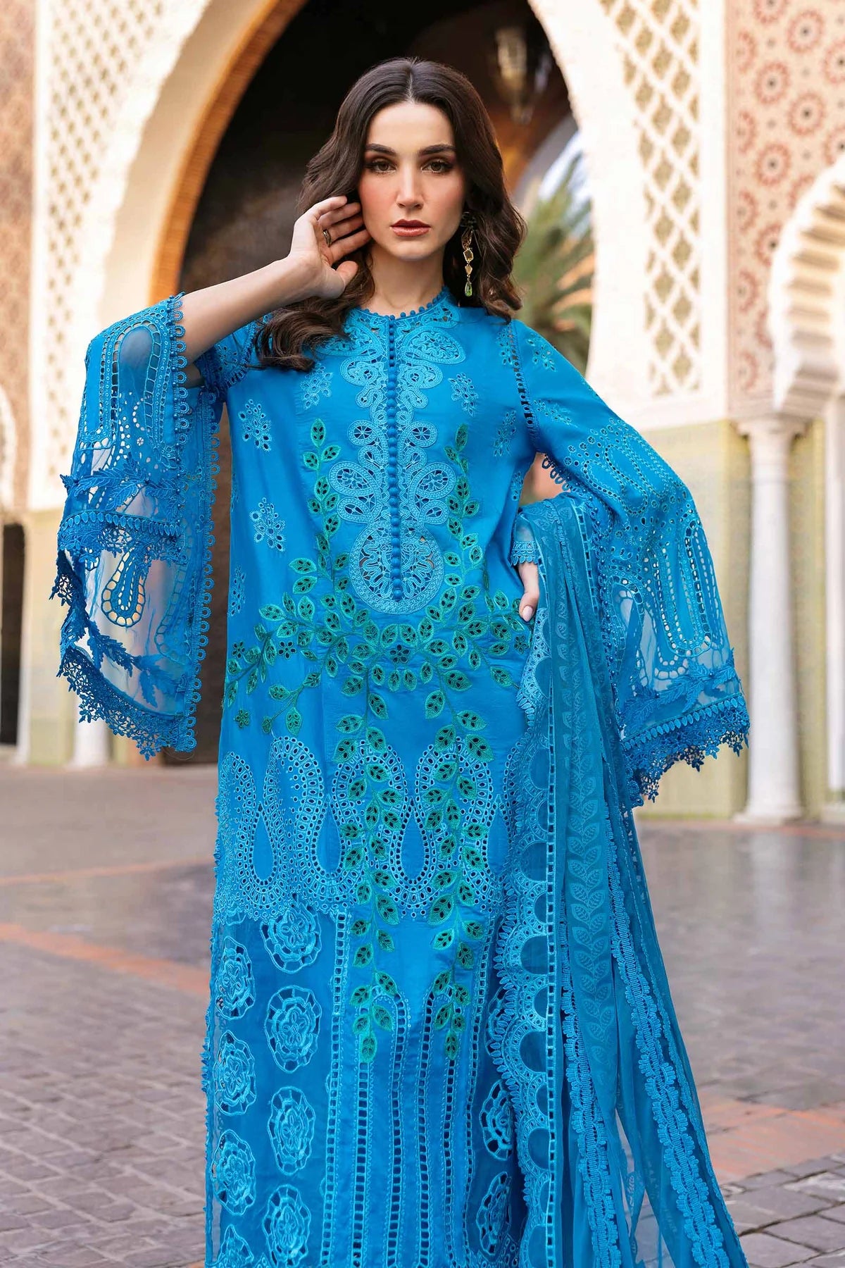 Maria b 3 Piece Unstitched Lawn Suit | D-2503-B