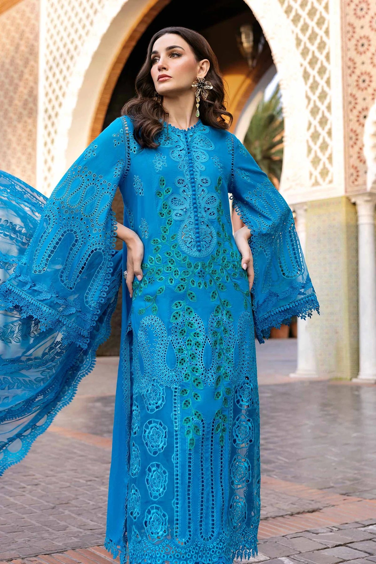 Maria b 3 Piece Unstitched Lawn Suit | D-2503-B