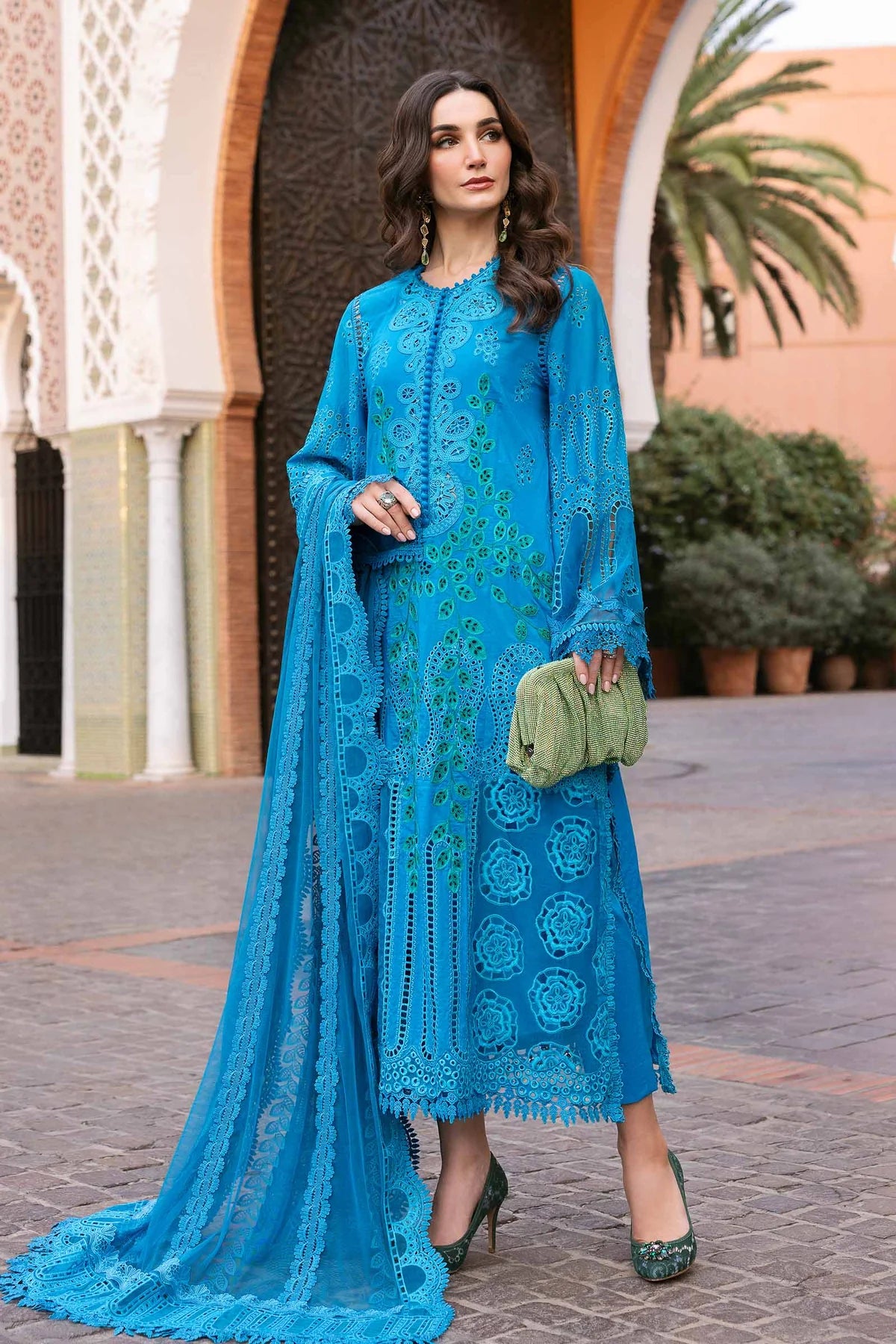 Maria b 3 Piece Unstitched Lawn Suit | D-2503-B