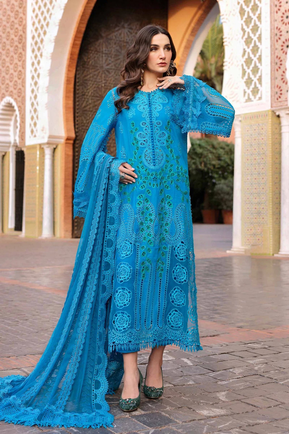 Maria b 3 Piece Unstitched Lawn Suit | D-2503-B
