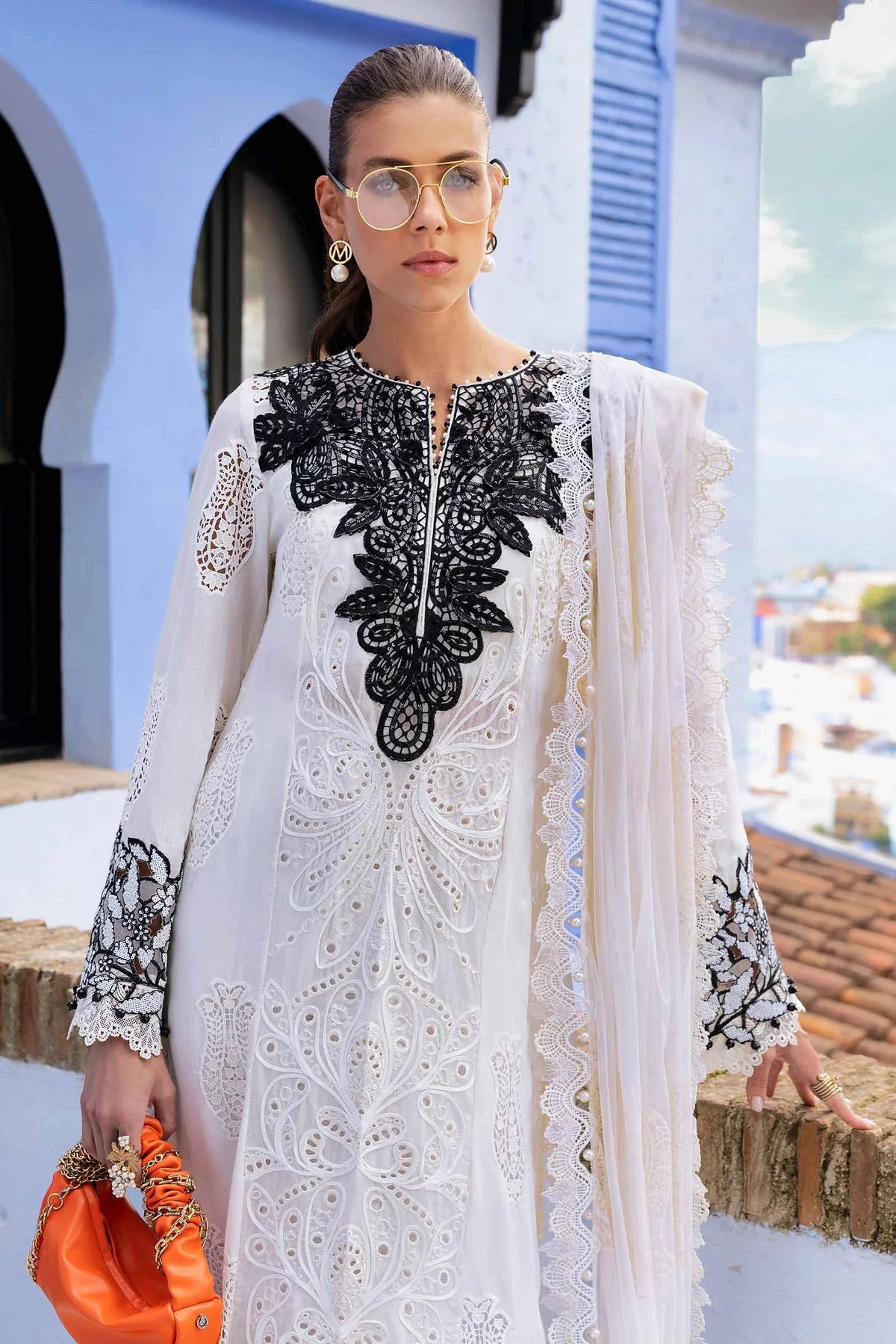 Maria b 3 Piece Unstitched Suit | D-2505-A