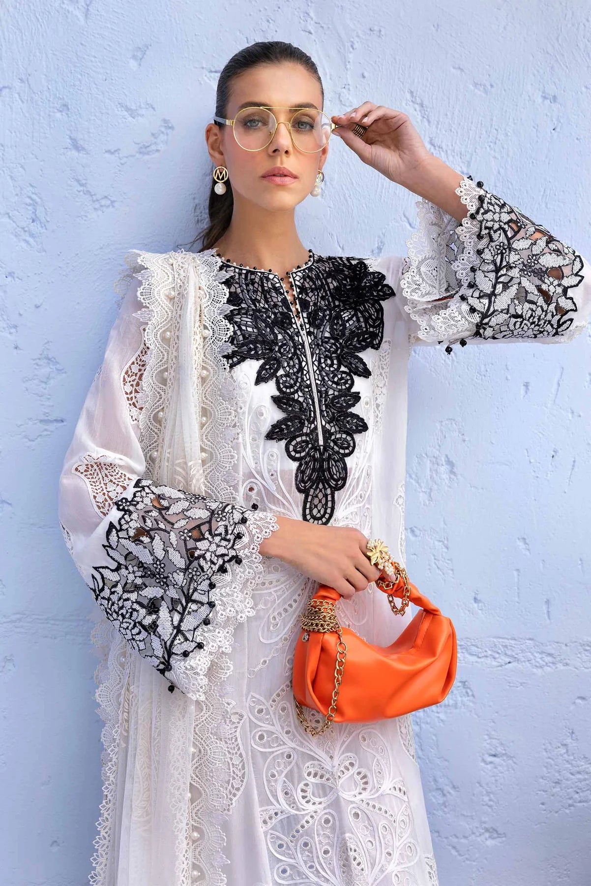 Maria b 3 Piece Unstitched Suit | D-2505-A