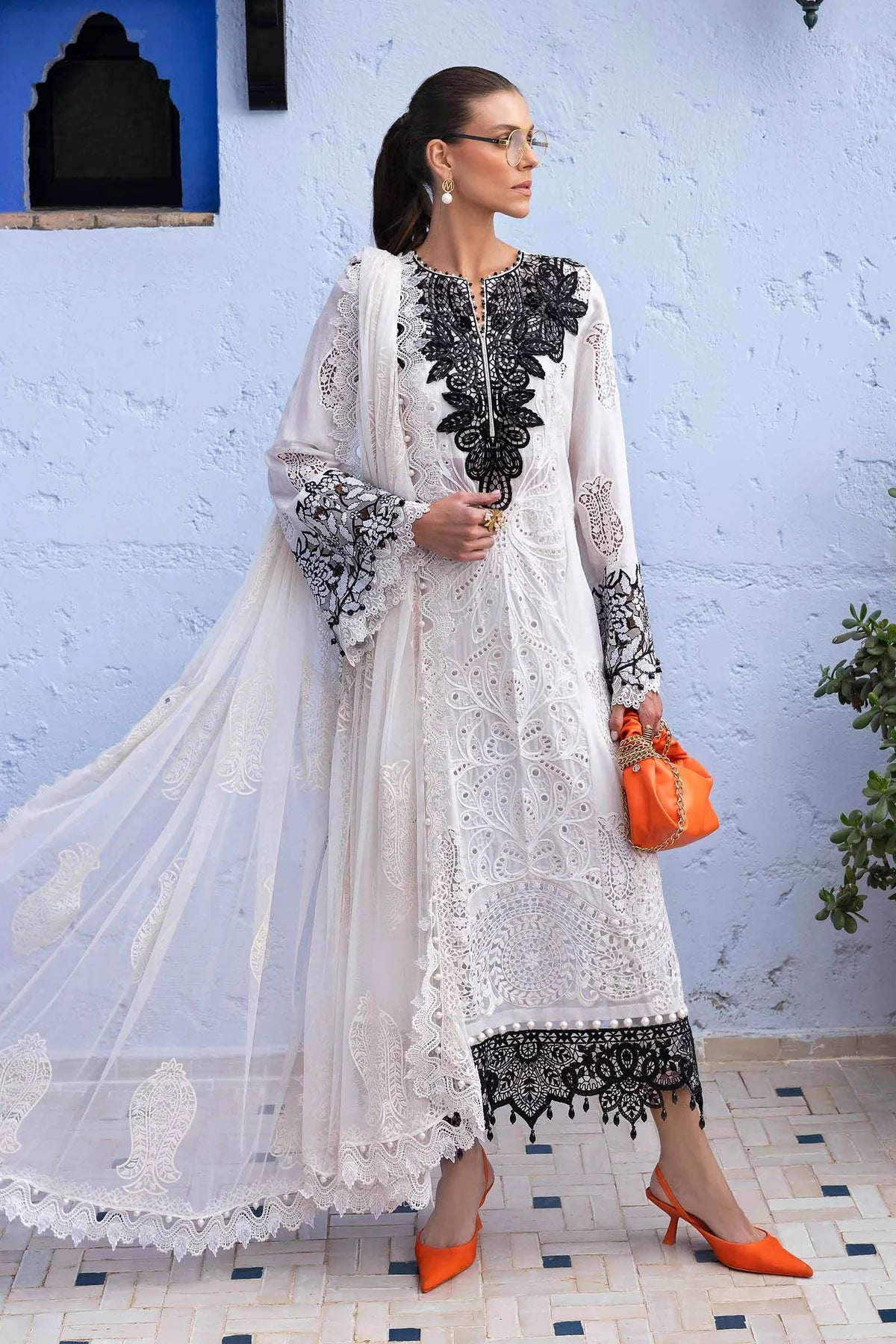 Maria b 3 Piece Unstitched Suit | D-2505-A