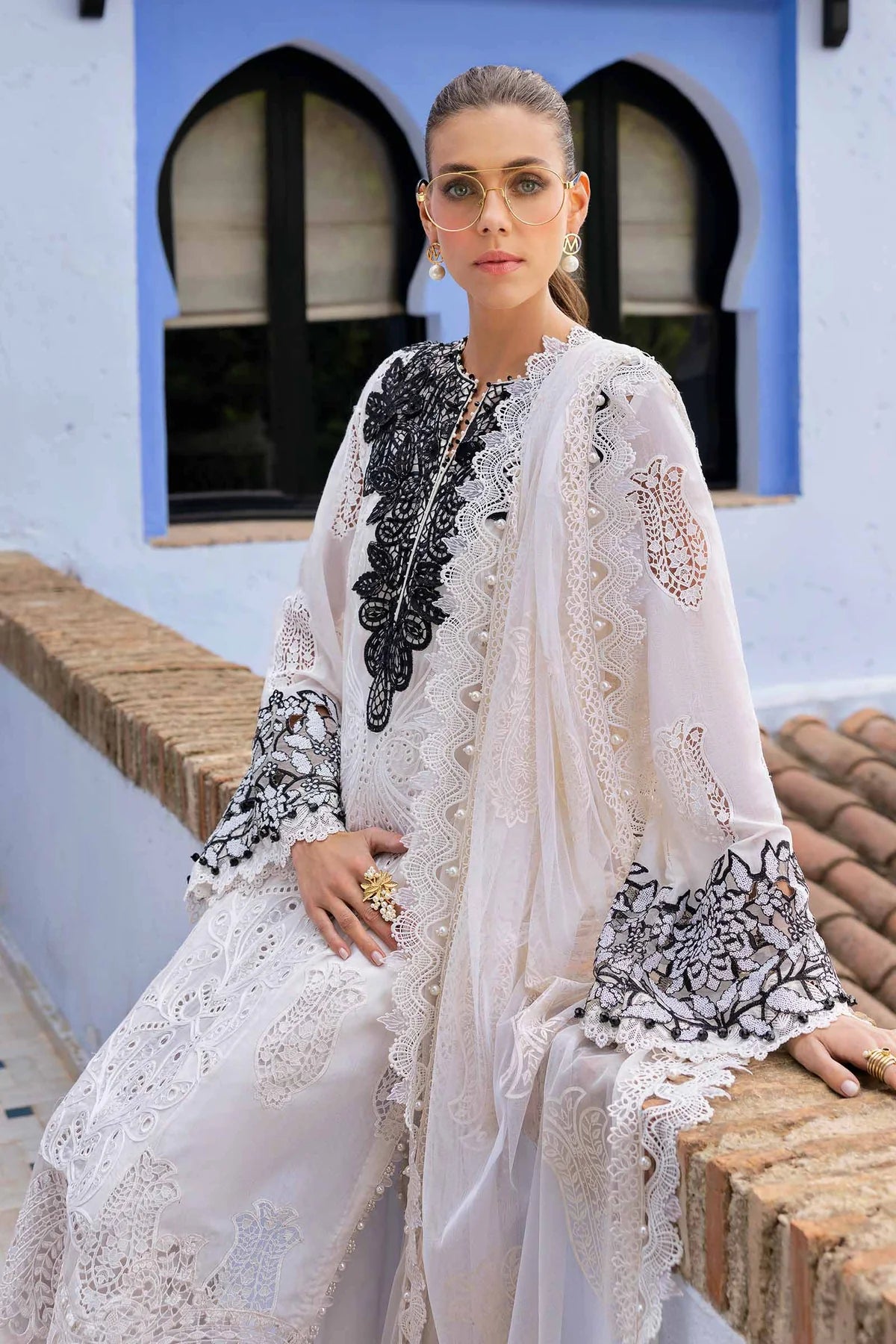 Maria b 3 Piece Unstitched Suit | D-2505-A