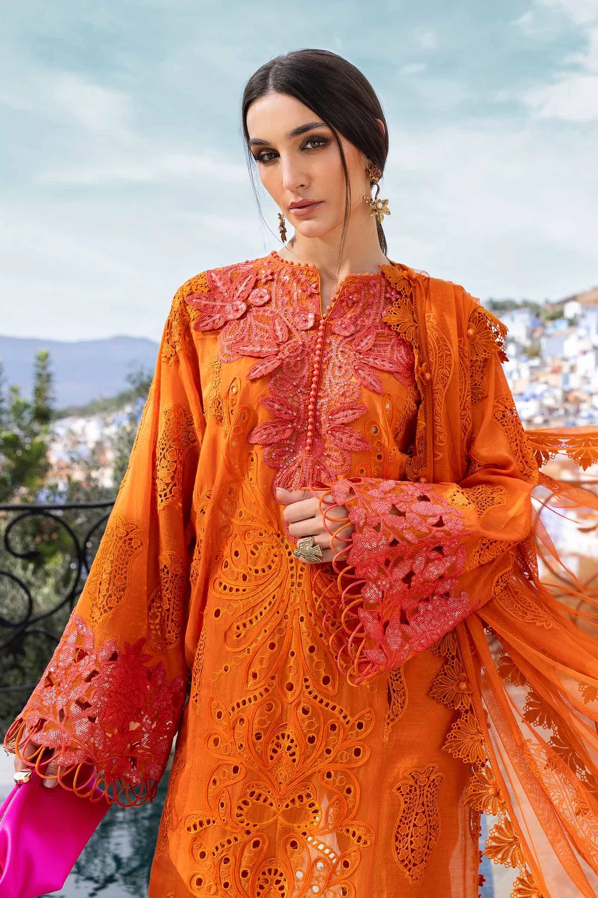 Maria b 3 Piece Unstitched Suit | D-2505-B