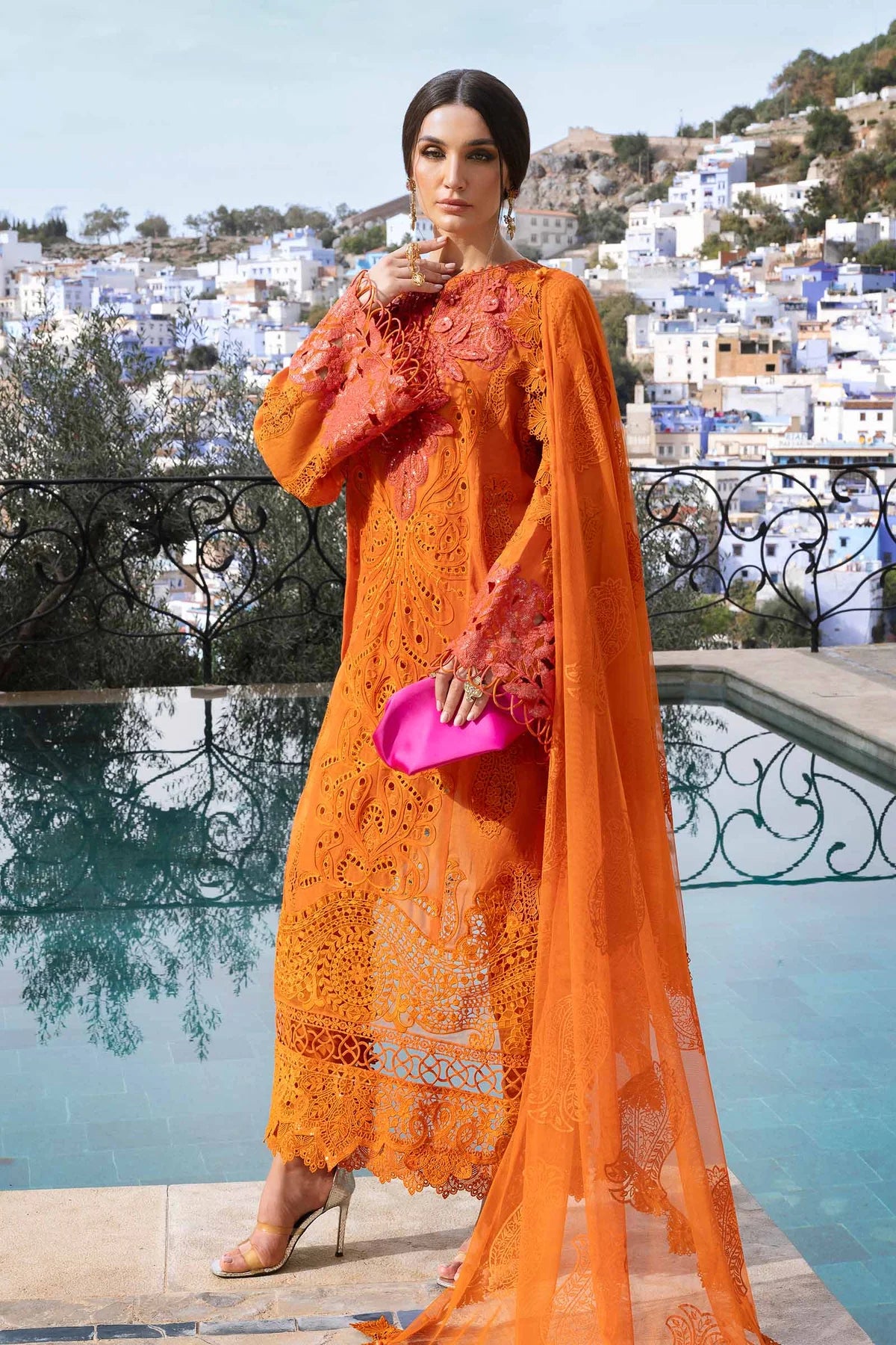 Maria b 3 Piece Unstitched Suit | D-2505-B