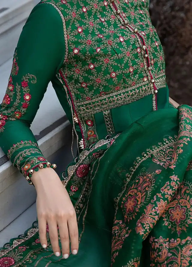 Sateen By Maria B. Unstitched Embroidered Cotton Suit