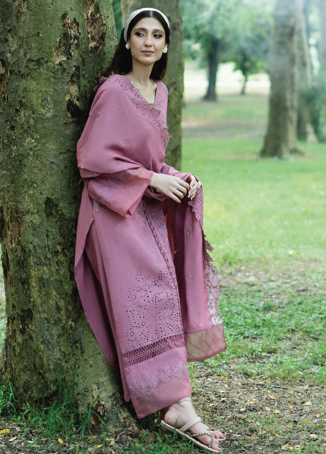 Zephyr By Humdum Embroidered Wool Unstitched Suit D-04 - Winter Collection