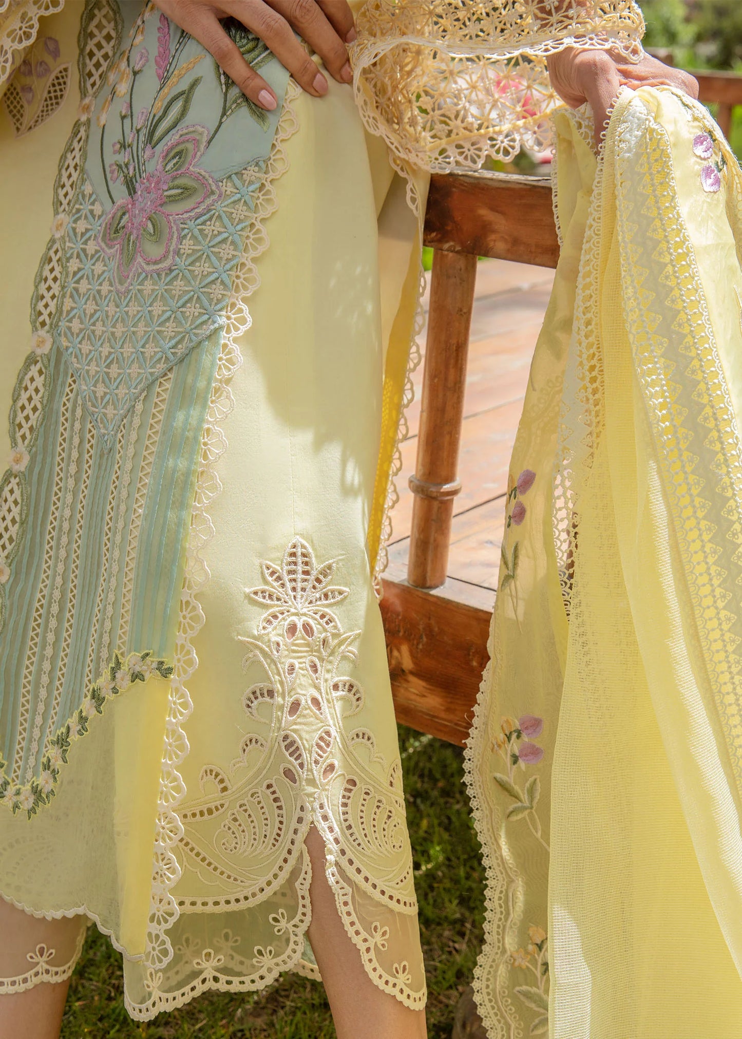 Crimson Luxury Lawn Sun Kissed - Lemon