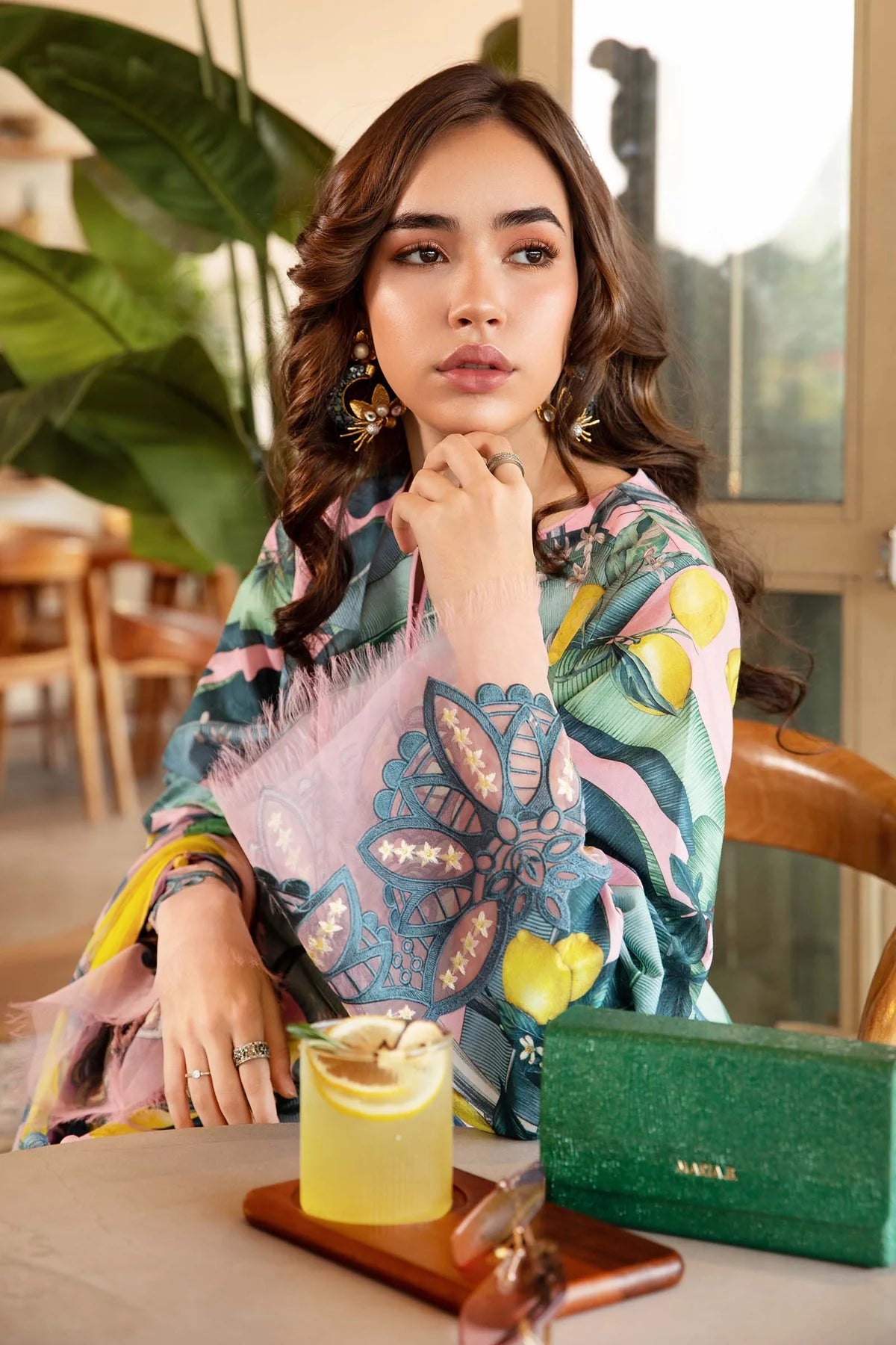 Maria B 3 Piece Unstitched Printed Lawn Suit | MPT-2503-B