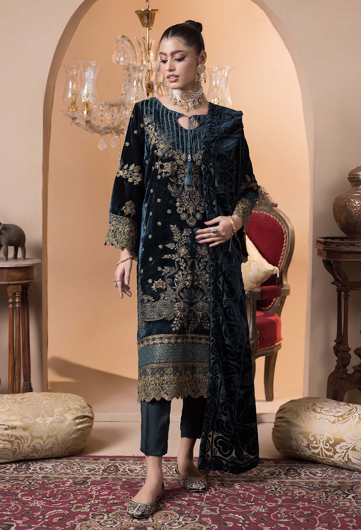 AdanLibas Plachi’24 Luxury Unstitched 4239