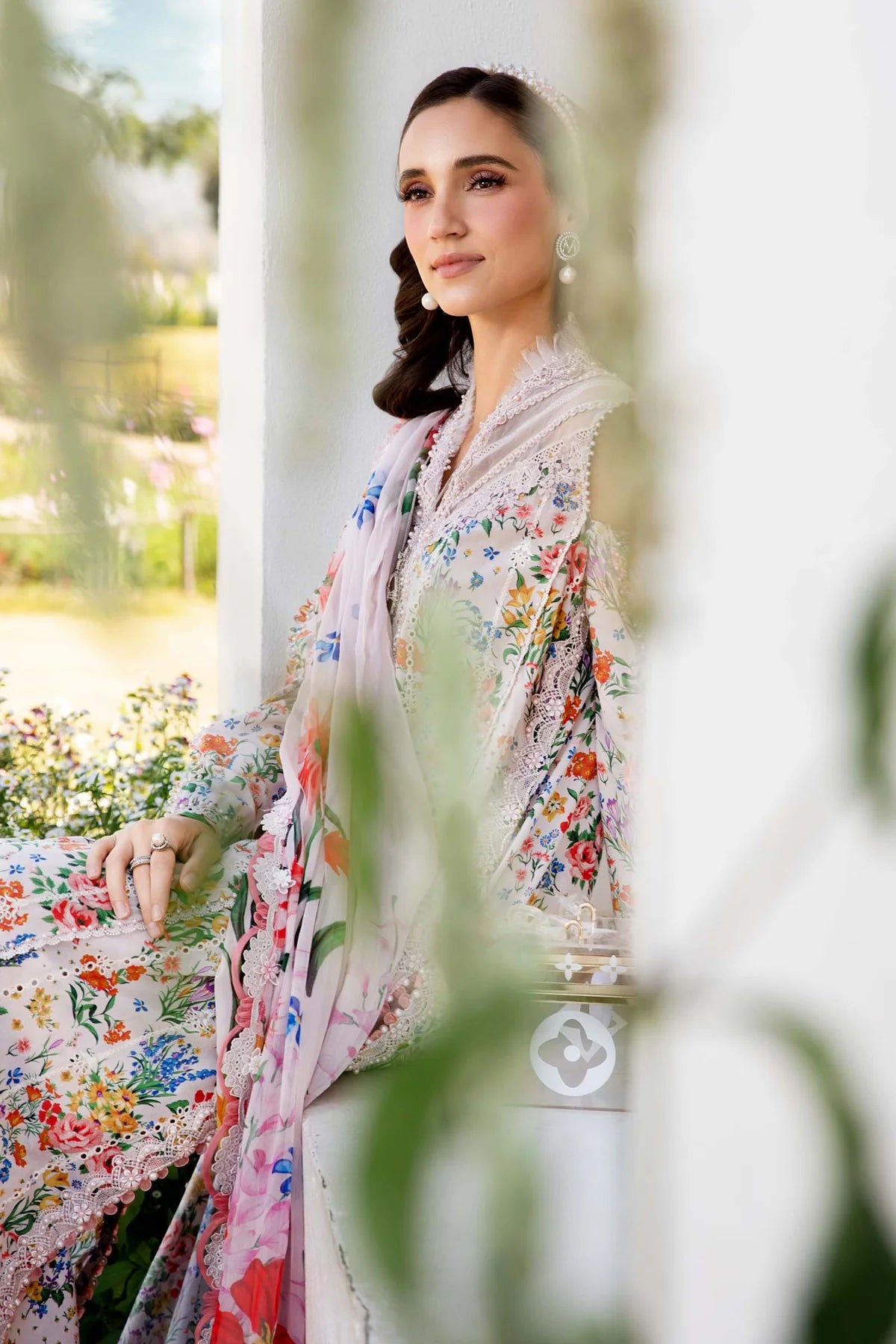 Maria B 3 Piece Unstitched Printed Lawn Suit | MPT-2507-A