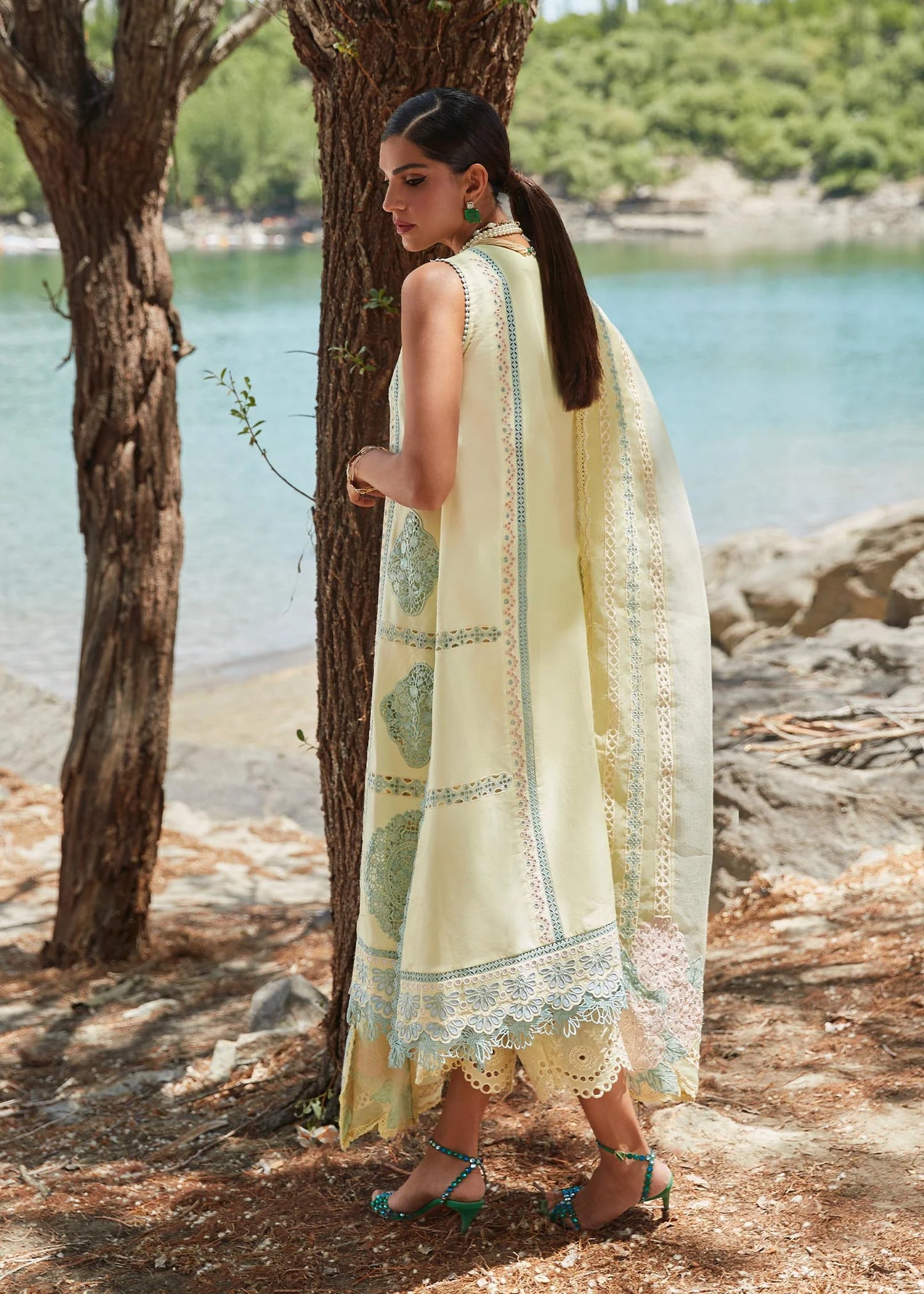 Crimson Luxury Lawn Medley of Lace - D7 B
