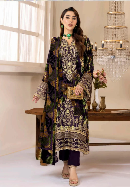 Adan’s Libas Plachi’24 Luxury Unstitched | 001