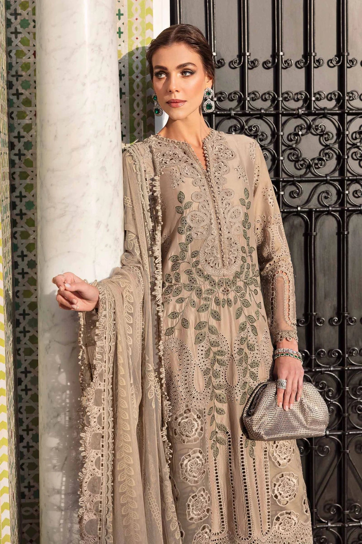 Maria b 3 Piece Unstitched Lawn Suit | D-2503-A