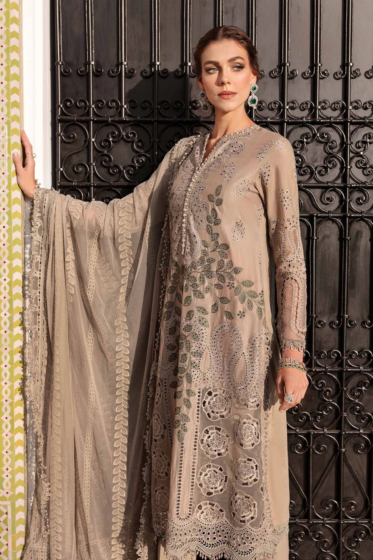 Maria b 3 Piece Unstitched Lawn Suit | D-2503-A