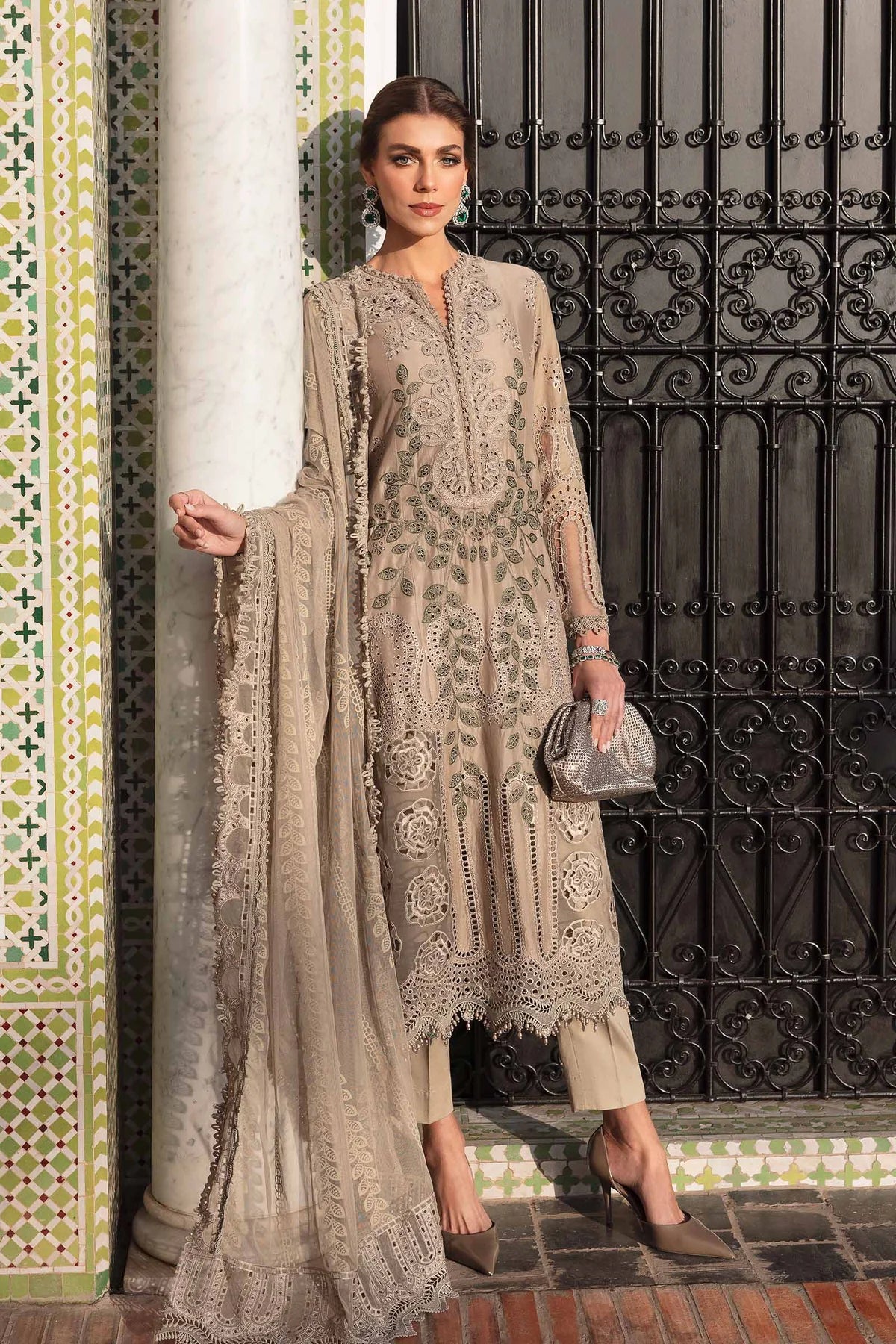 Maria b 3 Piece Unstitched Lawn Suit | D-2503-A