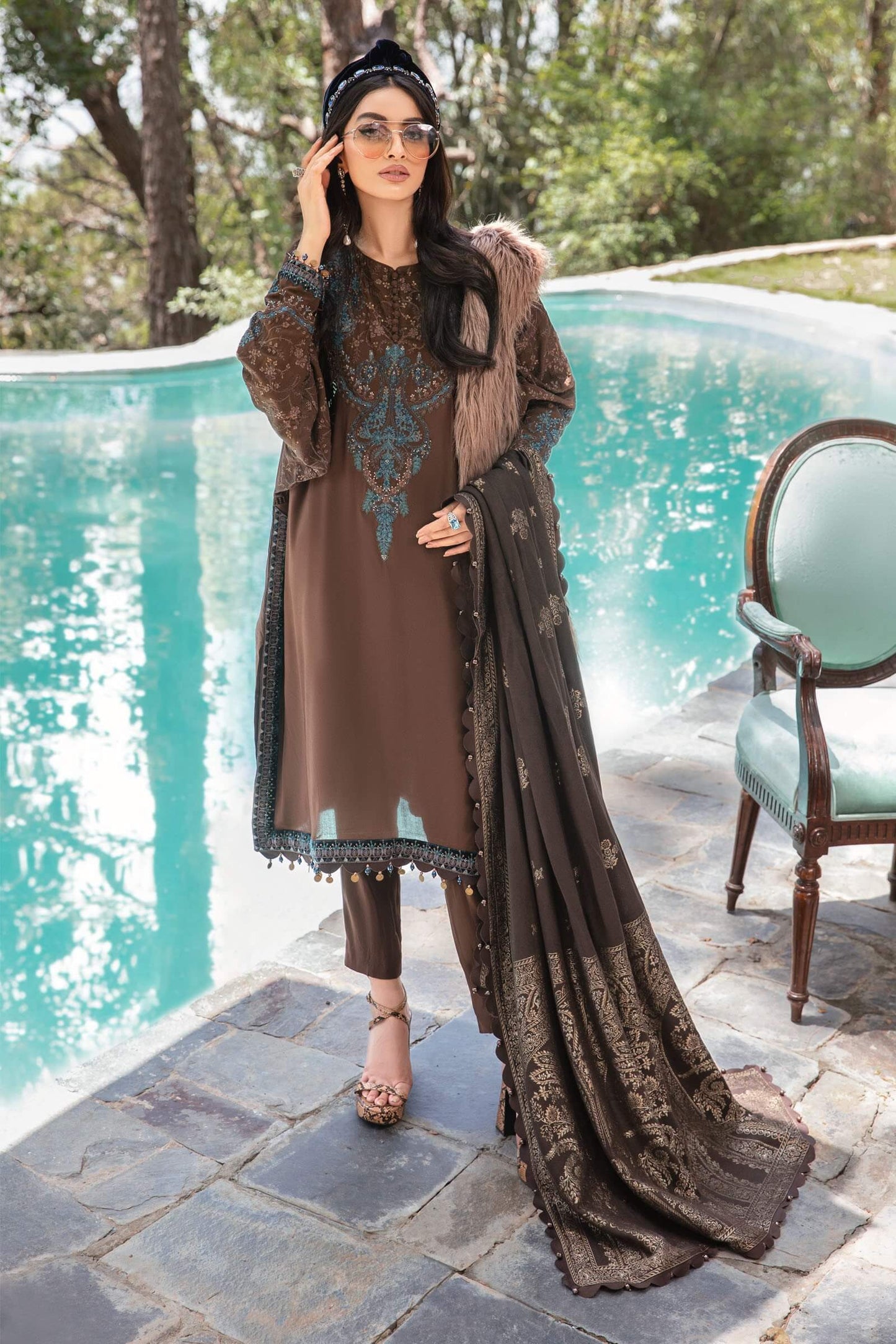 Maria B Winter Edition Unstitched Linen Suit D1