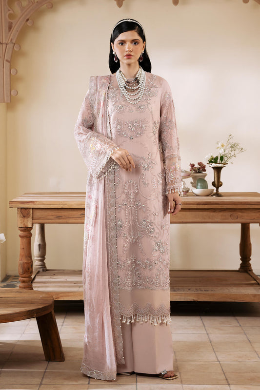 Muse by Serene Premium Luxury Chiffon Unstitched 3Pc Suit S-1084 Cristal