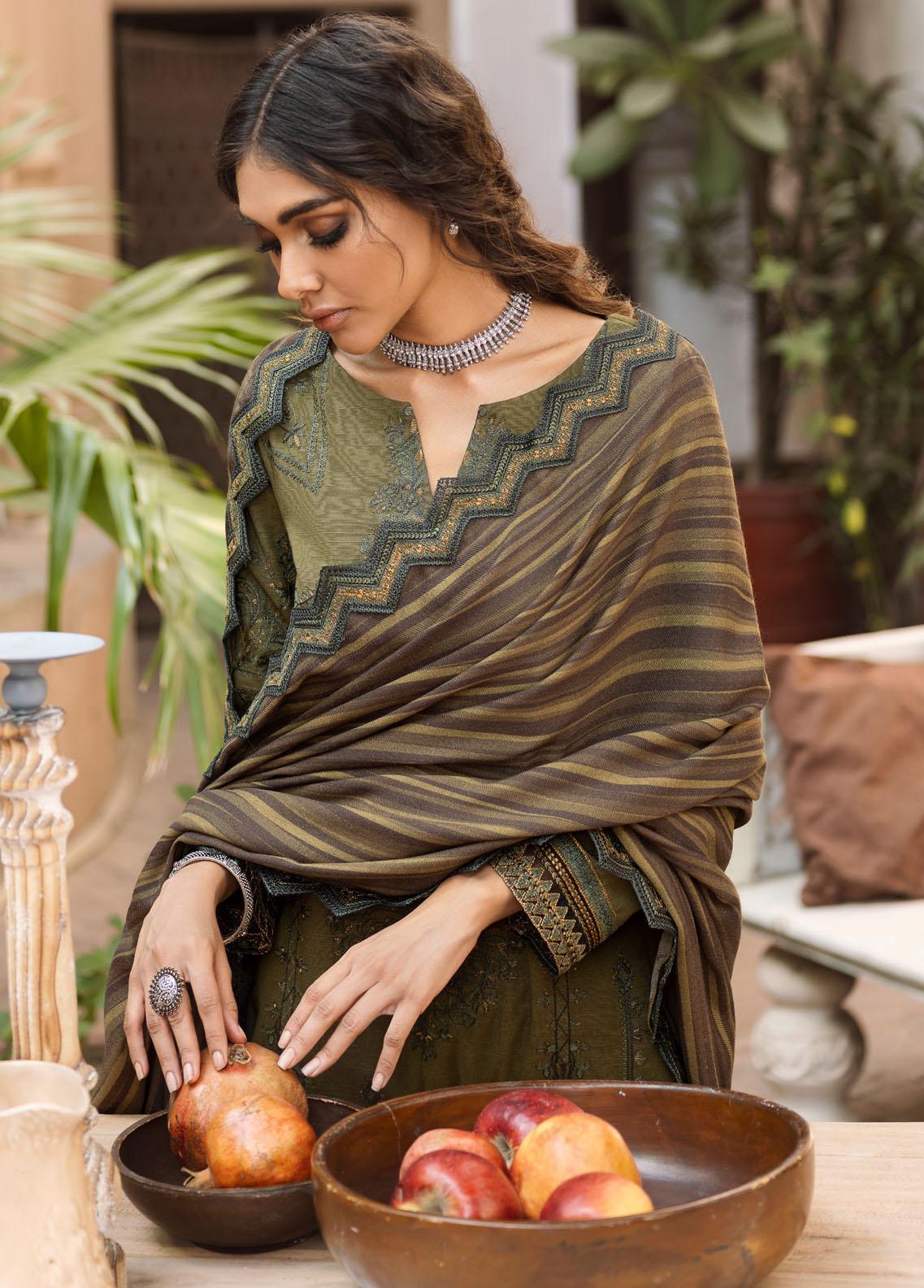 Riwayat By Iznik Unstitched 3 Piece RC-08 Aaira - Winter Collection