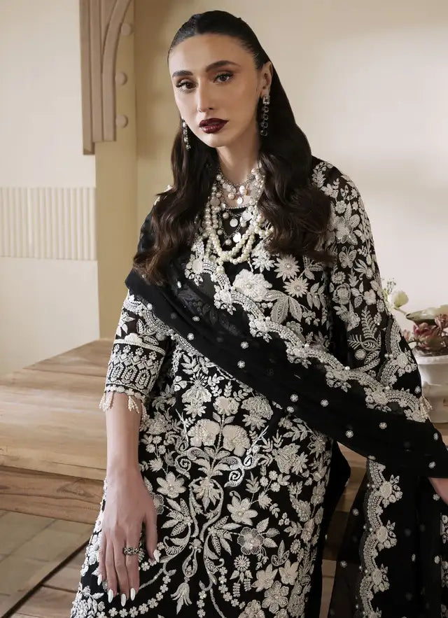 Muse by Serene Premium Luxury Chiffon Unstitched 3Pc Suit S-1082 Nora