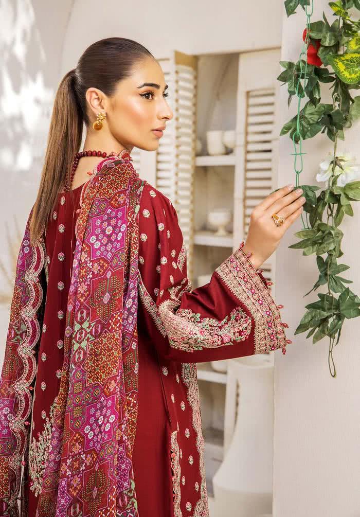 Eshaisha Unstitched Lawn Ruby Luxe