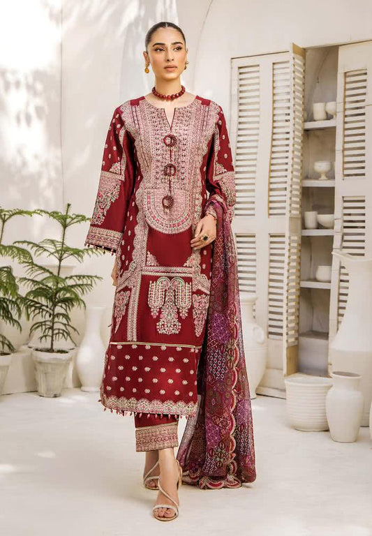 Eshaisha Unstitched Lawn Ruby Luxe