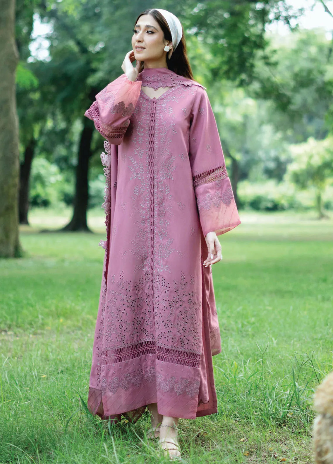 Zephyr By Humdum Embroidered Wool Unstitched Suit D-04 - Winter Collection
